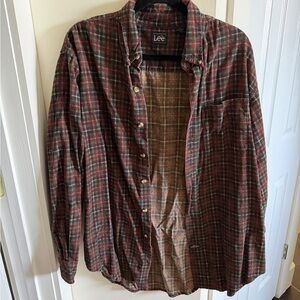 Vintage Lee plaid flannel